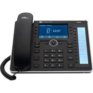 AudioCodes 445HD IP Phone - Corded - Corded - Black - VoIP - 2 x Network (RJ-45) - PoE Ports