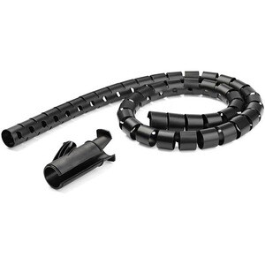 StarTech.com Kabelschutz - Schwarz - 1 Stück Paket - Kabel Sleeve - 2,5 m Länge - Polyethylen