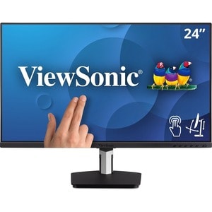 ViewSonic TD2455 24 Inch 1080p IPS 10-Point Multi Touch Screen Monitor with Advanced Dual-Hinge Ergonomics USB C HDMI and 