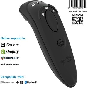 Socket Mobile DuraScan D740 Handheld Barcode Scanner - Wireless Connectivity - Black - 495.30 mm Scan Distance - 1D, 2D - 