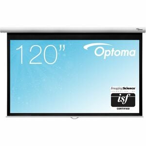 Optoma DS-9120MGA 304.8 cm (120") Manual Projection Screen - 16:9 - Fiberglass Matt White - 149.4 cm (58.8") Height x 265.