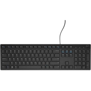 Dell KB216 Teclado - Cabo Conectividade - USB Interface - Inglês (EUA), Internacional - QWERTY Layout - Preto - Computador