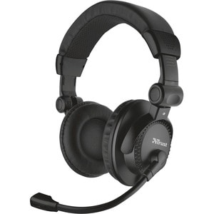 Trust Como Wired Over-the-head, Over-the-ear Stereo Headset - Binaural - Circumaural - 32 Ohm - 20 Hz to 20 kHz - 250 cm C