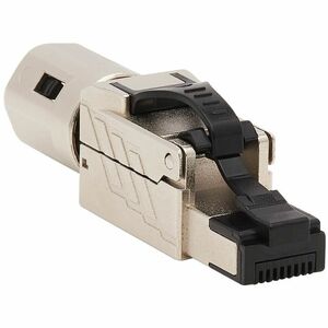 Eaton Tripp Lite Series Cat6a RJ45 Plug - MPTL, Shielded, 100W High-Power PoE & PoE++, Zinc Die-Cast, Black, TAA - 1 x RJ-