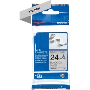 Brother P-touch Thermotransfer Druckbares Band - Silber - 24 mm x 4 m - Satin - 1er Rolle