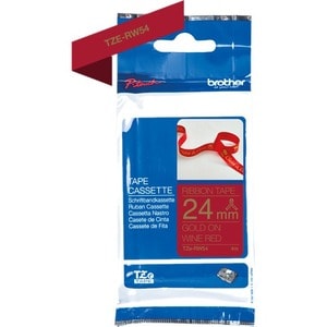 Brother P-touch Thermotransfer Druckbares Band - Rotwein - 24 mm x 4 m - Satin - 1er Rolle