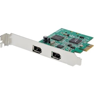 StarTech.com PEX1394A2V2. Hostschnittstelle: PCI Express, Output interface: IEEE 1394/Firewire, Expansion card standard: P