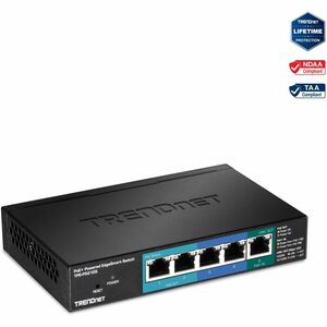 Commutateur Ethernet TRENDnet EdgeSmart TPE-P521ES 5 Ports - Gigabit Ethernet - 1000Base-T - Nouveau - Conforme aux normes
