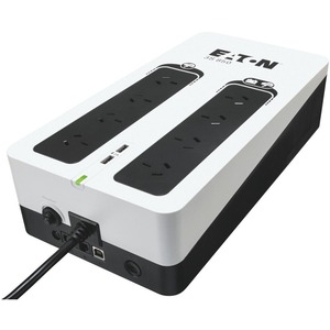 Eaton 3S 850VA Wall Mountable UPS - Wall Mountable - 230 V AC Input - 220 V AC Output - Single Phase - 2 x USB, 8 x AC Pow