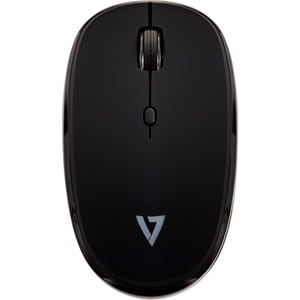 V7 MW550BT Mouse - Bluetooth/Radio Frequency - USB - 4 Button(s) - Black - Wireless - 2.40 GHz - 1600 dpi - Symmetrical