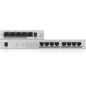 ZYXEL GS1008HP 8 Ports Manageable Ethernet Switch - Gigabit Ethernet - 1000Base-T - 2 Layer Supported - Twisted Pair - Des