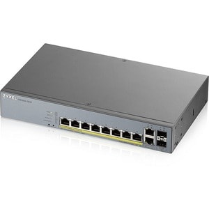 Commutateur Ethernet ZYXEL GS1350 GS1350-12HP 8 Ports Gérable - Gigabit Ethernet - 10/100/1000Base-T, 1000Base-X - 2 Couch