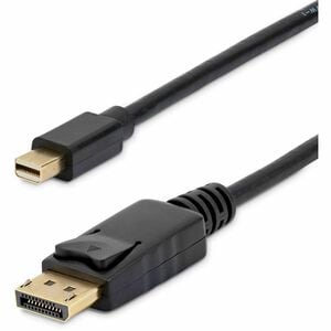 StarTech.com 6ft Mini DisplayPort to DisplayPort 1.2 Cable, 4K x 2K mDP to DisplayPort Adapter Cable, Mini DP to DP Cable 