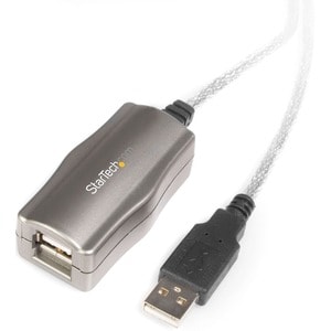 StarTech.com 15 ft USB 2.0 Active Extension Cable - M/F - Cable for Scanner, Printer - First End: 1 x 4-pin USB 2.0 Type A