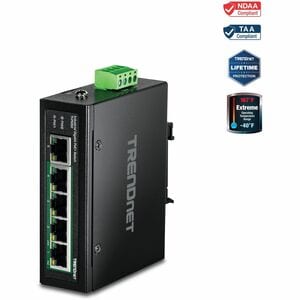 Commutateur Ethernet TRENDnet TI-PG50 5 Ports - Gigabit Ethernet - 10/100/1000Base-T - Nouveau - Conforme aux normes TAA -