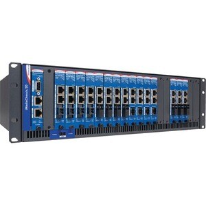 Advantech Modular Media Converter Chassis - 2 x Number of Power Supplies Supported - 2 x Number of Power Supplies Installe