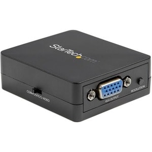 StarTech.com Composite to VGA Video Converter - 1920x1200 - Composite Video Scaler - S Video to VGA Adapter (VID2VGATV3) -