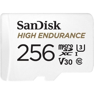SanDisk High Endurance 256 GB Class 10/UHS-I (U3) microSDXC - 100 MB/s Read - 40 MB/s Write