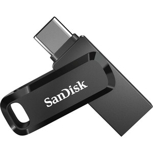 SanDisk Ultra Dual Drive Go 256 GB USB 3.1 Type C Flash Drive - Black - 150 MB/s Read Speed