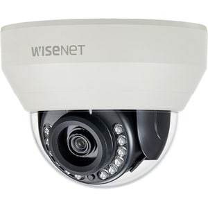Wisenet HCD-7020R 4 Megapixel Indoor HD Surveillance Camera - Color, Monochrome - Dome - Ivory - 82.02 ft - 2560 x 1440 - 