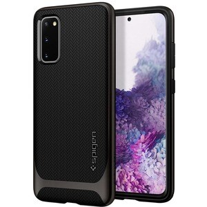 Spigen Neo Hybrid Case for Samsung Galaxy S20 Smartphone - Gunmetal - OEM - Drop Resistant - Thermoplastic Polyurethane (T