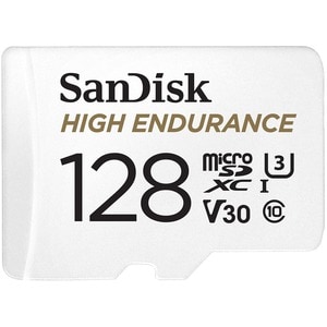 SanDisk High Endurance 128 GB Class 10 microSD - 100 MB/s Read - 40 MB/s Write