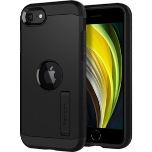 Spigen Tough Armor Case for Apple iPhone SE Smartphone - Black - OEM - Drop Resistant, Impact Resistant - Thermoplastic Po