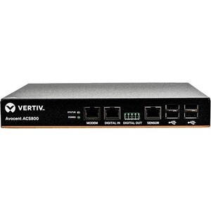 Convertitore seriale Vertiv AVOCENT ACS808MEAC-404 - 1 GB - DDR3 SDRAM - Doppino intrecciato - 2 x Rete (RJ-45) - 4 x USB 