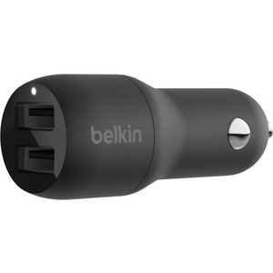 Belkin BoostCharge 12 W Auto Adapter - For USB Type A Device - 12 V DC Input - 5 V DC Output