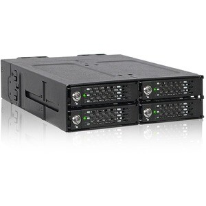 Icy Dock ToughArmor MB720M2K-B Drive Enclosure for 5.25" M.2, PCI Express NVMe - Mini-SAS HD Host Interface Internal - Bla