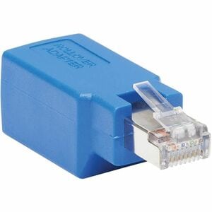 Eaton Tripp Lite Series Cisco Serial Console Rollover Adapter (M/F) - RJ45 to RJ45, Shielded, Blue - 1 x RJ-45 Network Mal