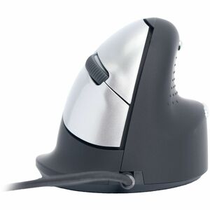 R-Go HE ergonomic mouse, vertical mouse, prevents RSI, medium (hand length 165-185mm), right handed, wired, black - Cable 