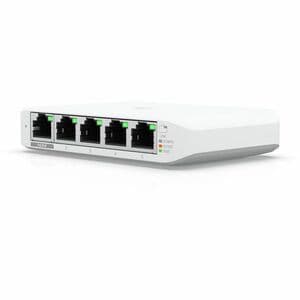 Ubiquiti USW-Flex-Mini Ethernet Switch - 5 Ports - Manageable - Gigabit Ethernet - 10/100/1000Base-T - 2 Layer Supported -