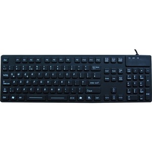 DSI WATERPROOF IP68 INDUSTRIAL USB KEYBOARD WITH NUMBER PAD - Cable Connectivity - USB Interface - 105 Key(s) - Windows - 