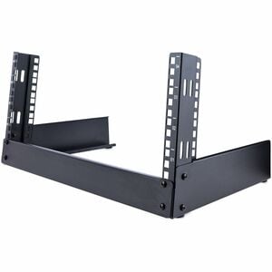 StarTech.com 4U Bodenstehend Rackrahmen für A/V-Geräte, LAN-Schalter, Patchfeld, Server - Schwarz - TAA-konform - Stahl - 