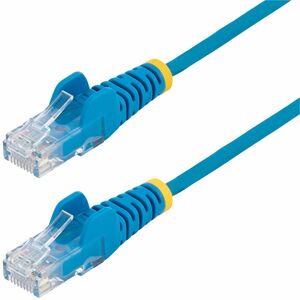 StarTech.com 0.5 m CAT6 Cable - Slim CAT6 Patch Cord - Blue - Snagless RJ45 Connectors - Gigabit Ethernet Cable - 28 AWG (