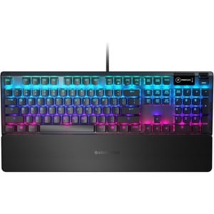 SteelSeries Apex 5 Gaming Keyboard - Cable Connectivity - USB Interface - English (US) - Black - Mechanical Keyswitch - Br
