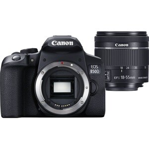 Canon EOS 850D 24.1 Megapixel Digital SLR Camera with Lens - 18 mm - 55 mm - Autofocus - 7.6 cm (3") Touchscreen LCD - SLR