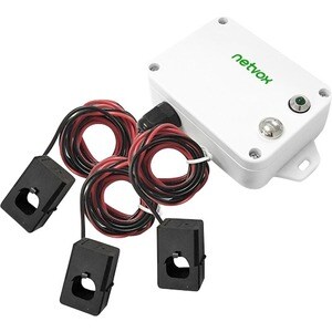 netvox R718N315-Wireless 3-Phase Current Meter With 3 X 150A Clamp-On CT - 3.2 cm Height x 6.5 cm Width