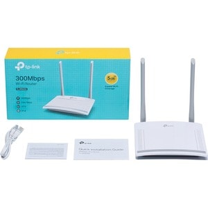 TP-Link TL-WR820N Wi-Fi 4 IEEE 802.11n Ethernet Wireless Router - 2.40 GHz ISM Band(2 x External) - 37.50 MB/s Wireless Sp