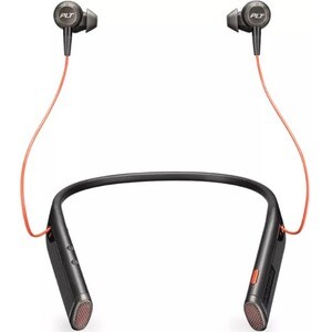 Plantronics Voyager B6200 UC Wireless Earbud, Behind-the-neck Stereo Earset - Black - Binaural - In-ear - 3000 cm - Blueto