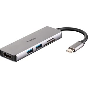 Station d'accueil D-Link USB Type C pour Ordinateur - 3 x Ports USB - 2 xUSB 3.0 - HDMI - Thunderbolt - Filaire