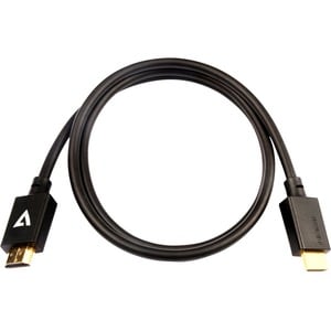 Câble A/V V7 V7HDMIPRO-1M-BLK - 1,01 m HDMI - Cable for Périphérique audio/vidéo, PC, Moniteur, HDTV, Projecteur - 1er bou