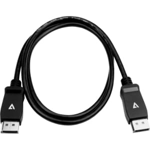 V7 V7DPPRO-1M-BLK 1.01 m DisplayPort A/V Cable - Cable for Audio/Video Device, PC, Monitor, Projector - First End: Display