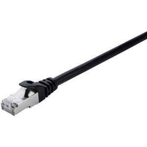 V7 48,77 cm Kategorie 7 Netzwerkkabel - Cable for Netzwerkgerät - 10 Gbit/s - Abschirmung - CM, LSZH - 26 AWG - Schwarz