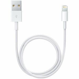 Apple 50 cm (19.69") Lightning/USB Data Transfer Cable for iPad, iPod, iPhone - First End: 1 x Lightning - Male - Second E