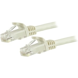 1.5 M CAT6 CABLE WHITE SNAGLESS - 24 AWG COPPER WIRE