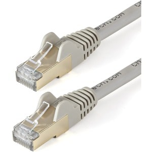 StarTech.com 10m CAT6a Ethernet Cable - 10 Gigabit Category 6a Shielded Snagless 100W PoE Patch Cord - 10GbE Grey UL Certi