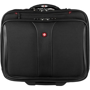 Wenger Patriot II Travel/Luggage Case (Roller) for 15.4" to 17" Notebook - Black - Polyester Body - Trolley Strap - 16.1" 