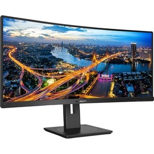 Philips 346B1C 34" Class WQHD Curved Screen Gaming LCD Monitor - 21:9 - Textured Black - 86.4 cm (34") Viewable - Vertical